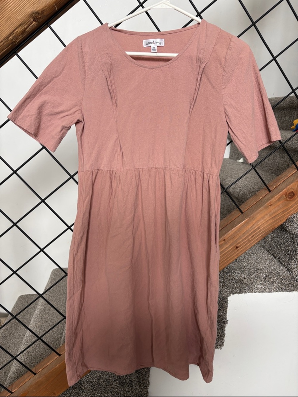 Dusty Rose Midi Dress